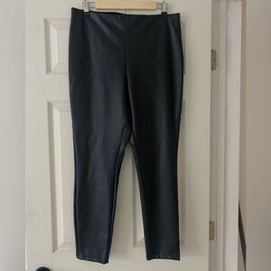 Faux leather pants